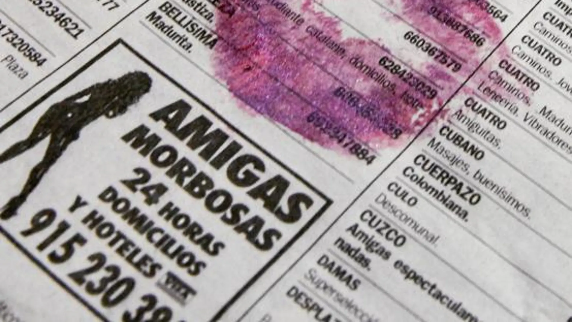 Los anuncios de contactos generan 40 millones de euros