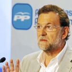 Mariano Rajoy, ayer