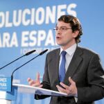 El secretario regional del PP, Alfonso Fernández Mañueco