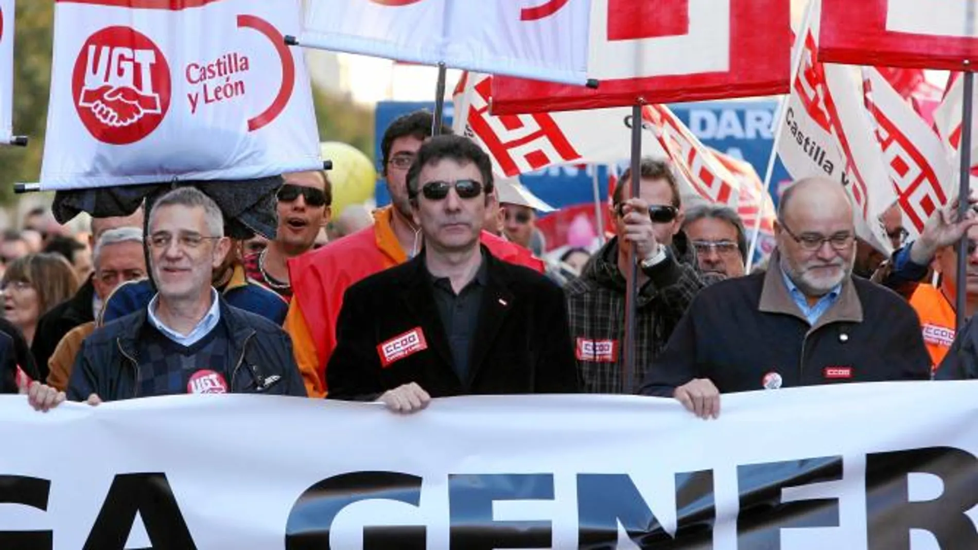 Miles de castellanos y leoneses salen a la calle contra la reforma laboral