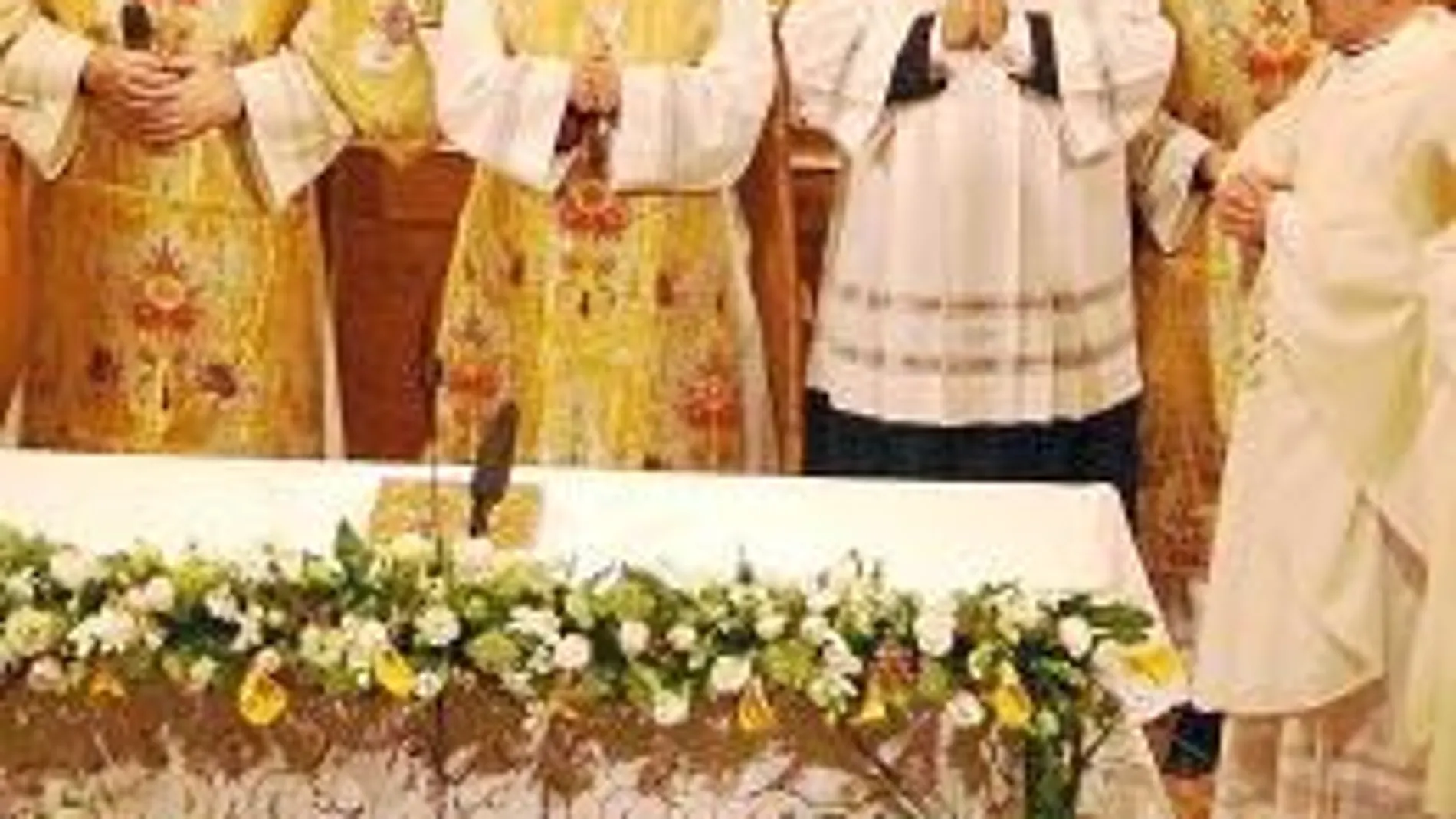 El cardenal Cañizares en un momento de la celebración