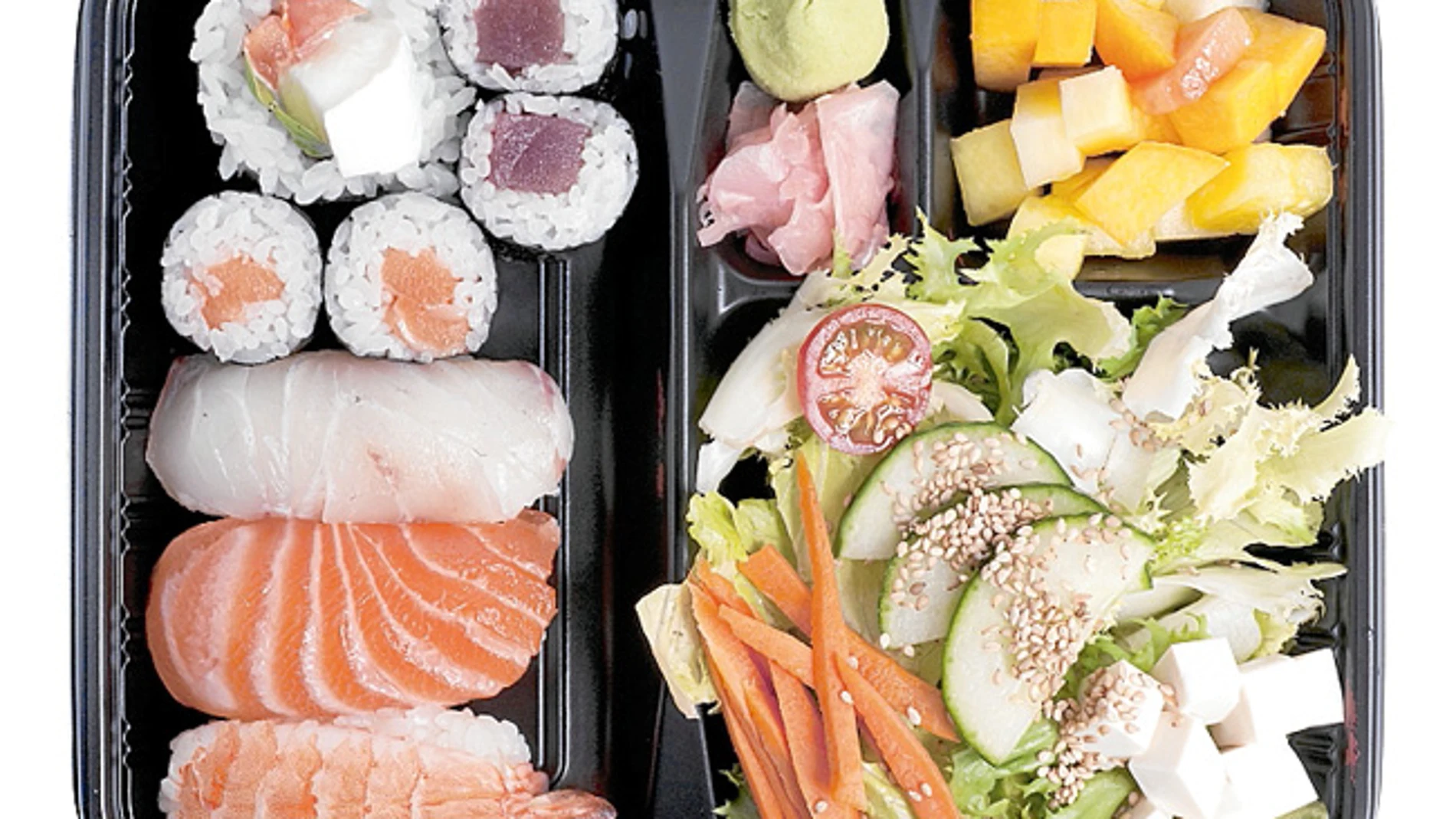 Sushi para llevar a la oficina