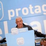 Arenas estuvo ayer en Algeciras, arropando a 44 candidatos del PP a alcaldías de municipios de la provincia de Cádiz