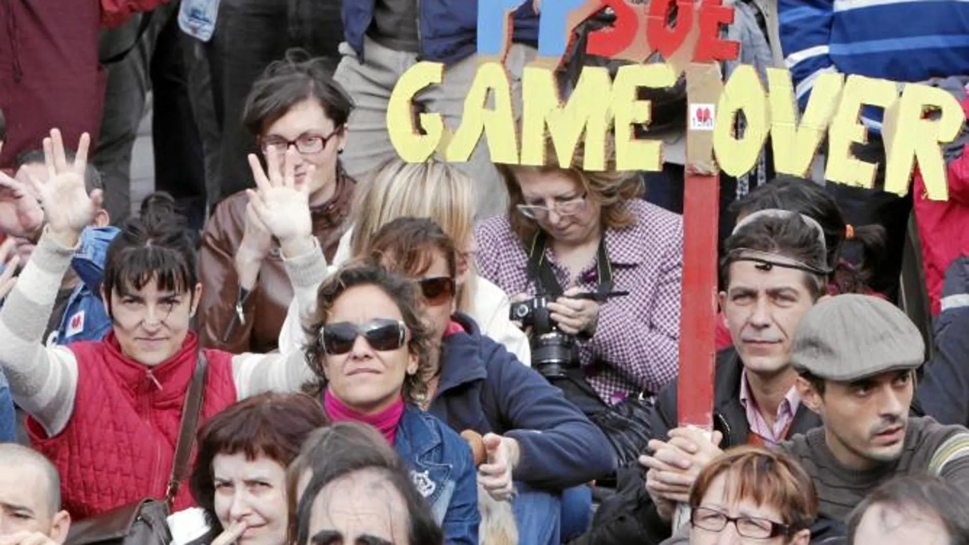 Una imagen de las protestas