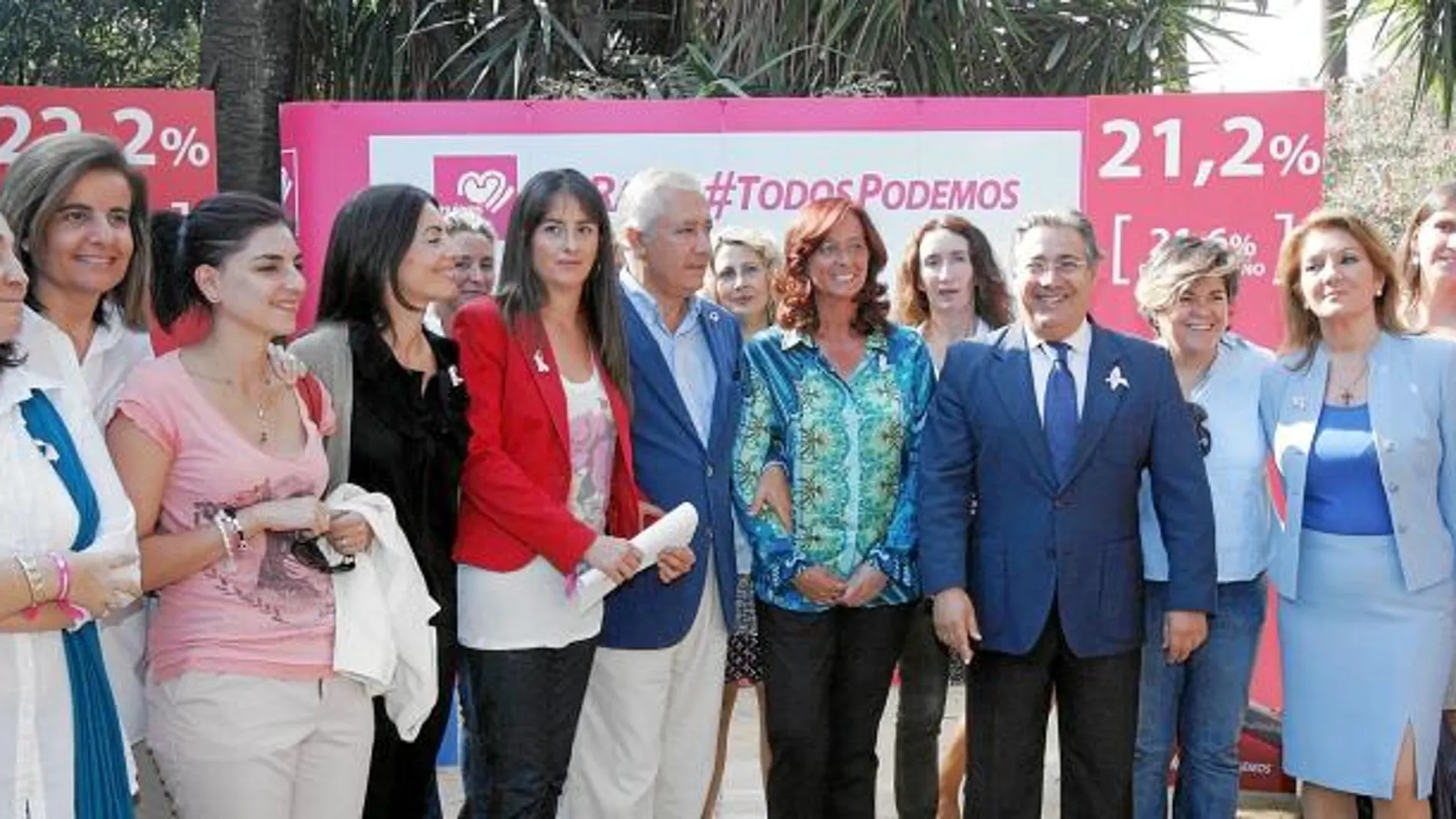 «Mujeres en Igualdad» presentó ayer en Sevilla la campaña «Con Rubalcaba rasca y... ¡Siempre pierdes! No te la juegues»