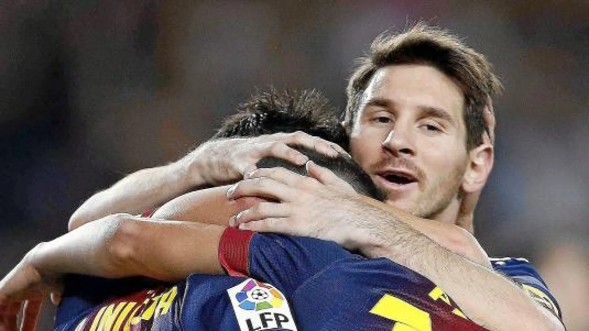 Messi no marcó ante el Celta y se conformó con celebrar los goles de los demás