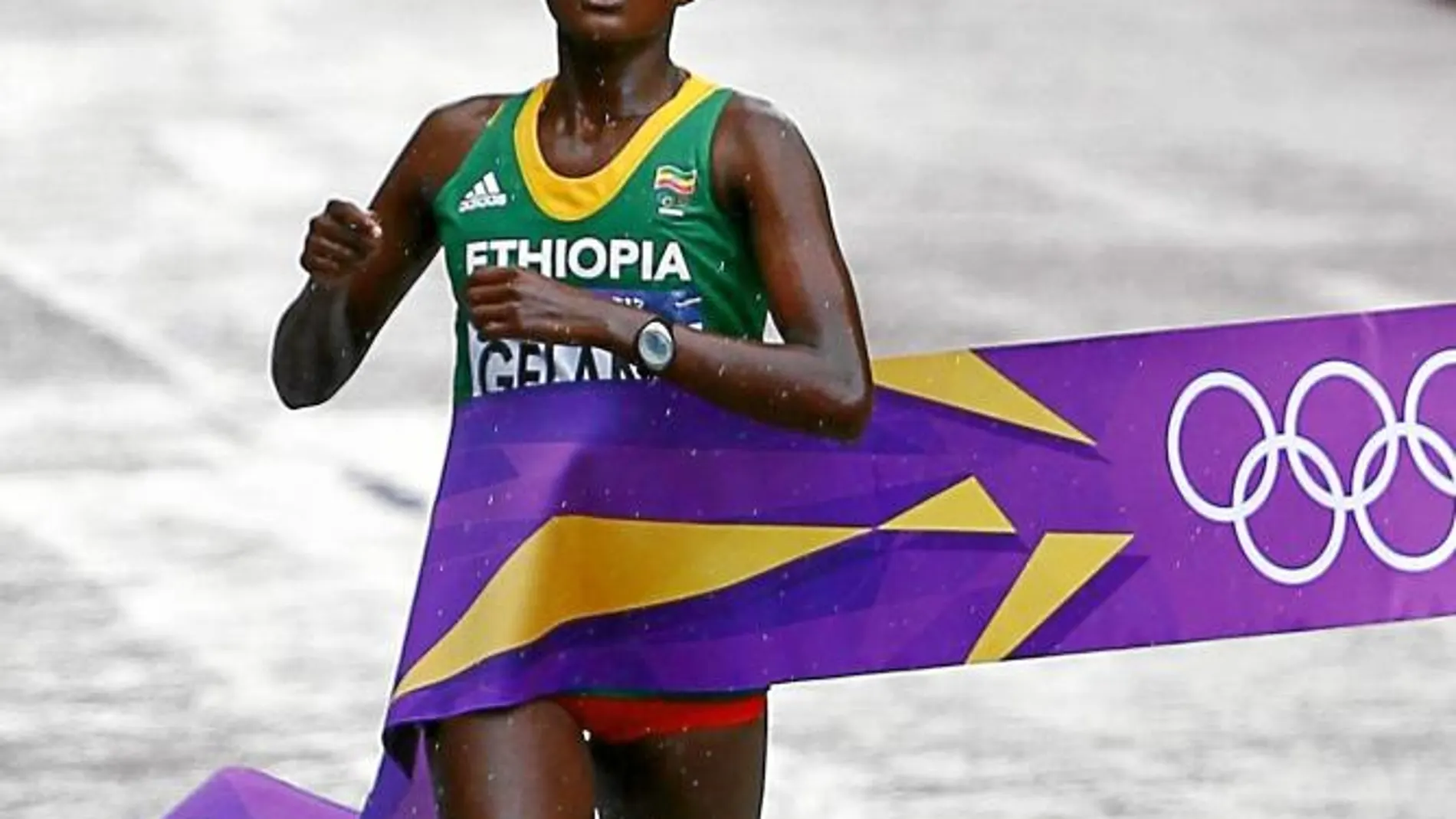 La etíope ganó el maratón