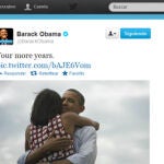 El «tuit» de la victoria de Obama es el más «retuiteado» de la historia