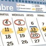 Calendario de protestas hasta el inicio de la campaña electoral del 20-N