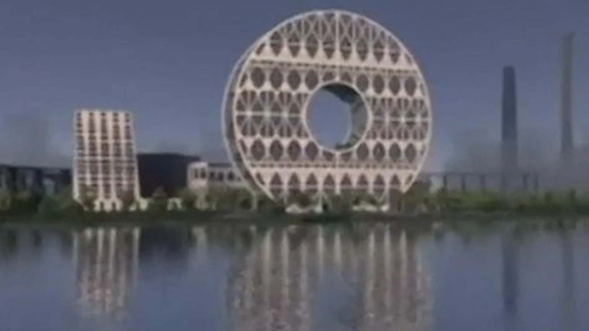 El logo de «Madrid 2020» ya tiene competencia: el «edificio medalla»