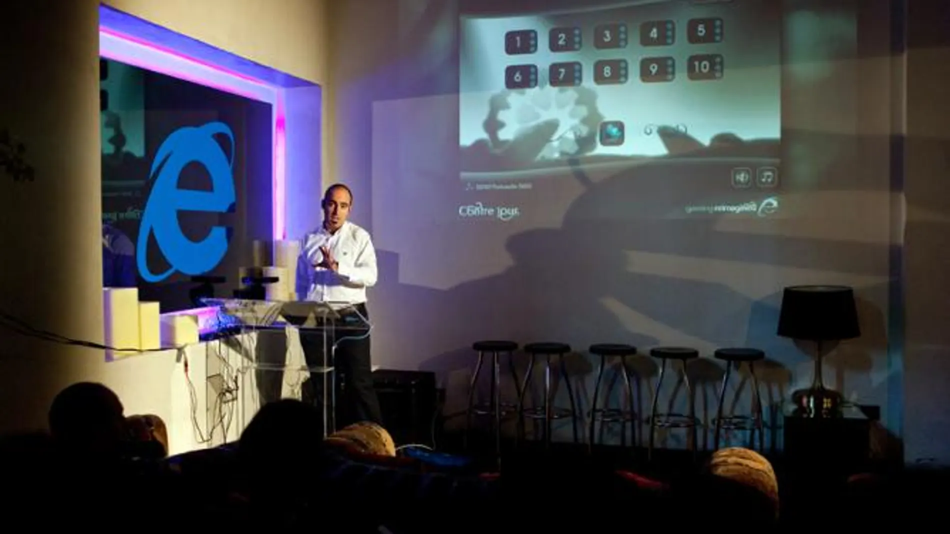 Un momento de la presentación de Internet Explorer 10