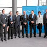El presidente Fabra junto a otros ocho homólogos españoles y el presidente de la CE Durao Barroso