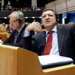 Barroso durante su intervención en Bruselas