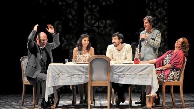 De izda. a derecha, Alberto Jiménez, Karina Garantivá, Israel Elejalde, José L.Alcobendas y Lola Casamayor