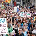  Más de 60000 indignados pasan a la acción tomando el centro de Barcelona