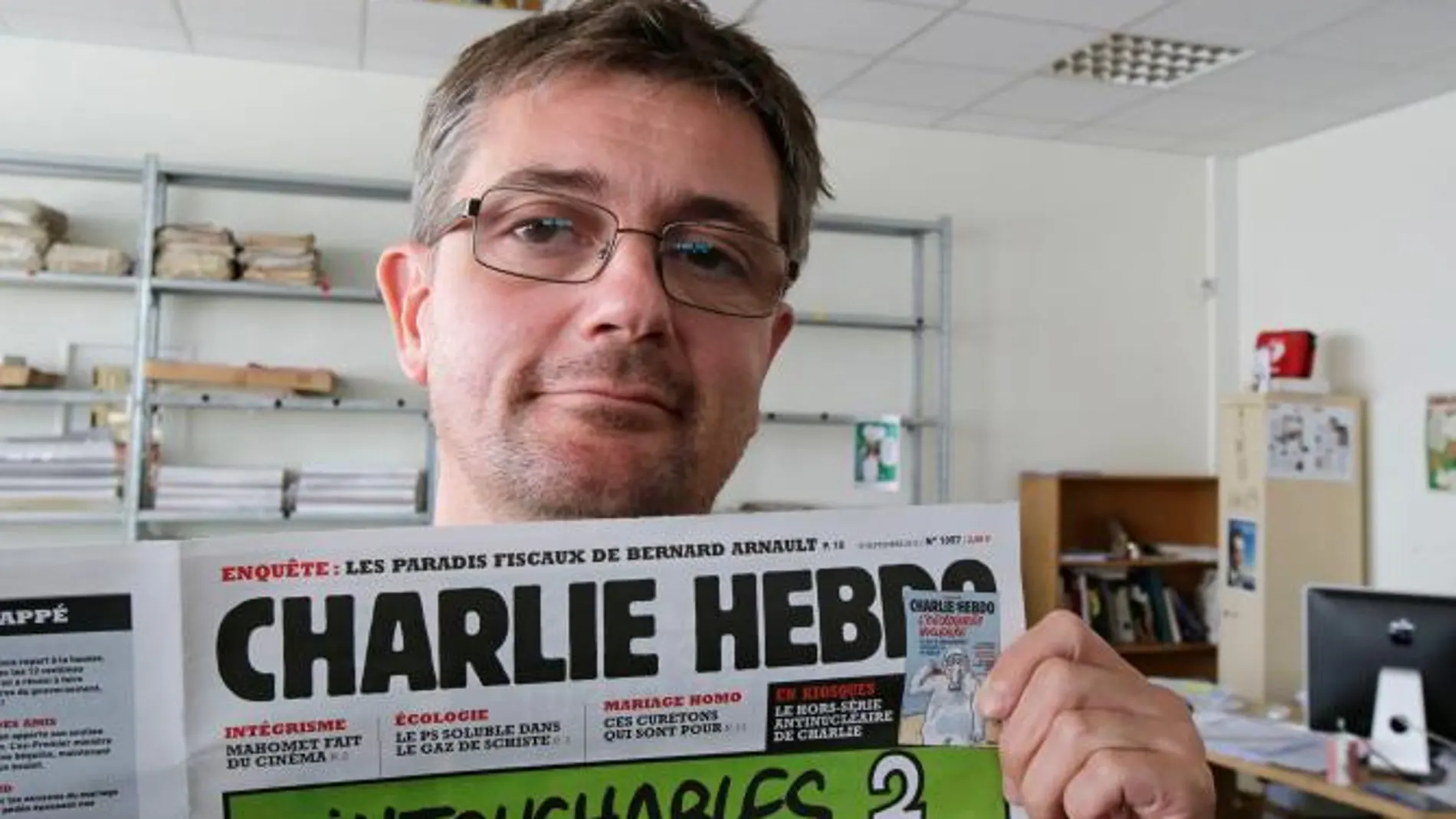 El director de publicaciones del semanario satírico francés "Charlie Hebdo", Charb