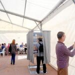 Las carpas volverán a ser los colegios electorales improvisados en Lorca a causa de los terremotos