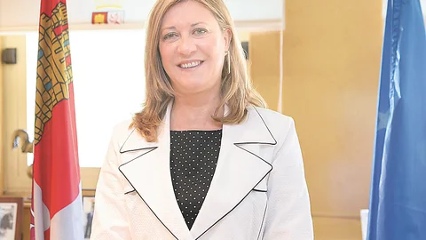 La consejera de Hacienda de Castilla y León, Pilar del Olmo
