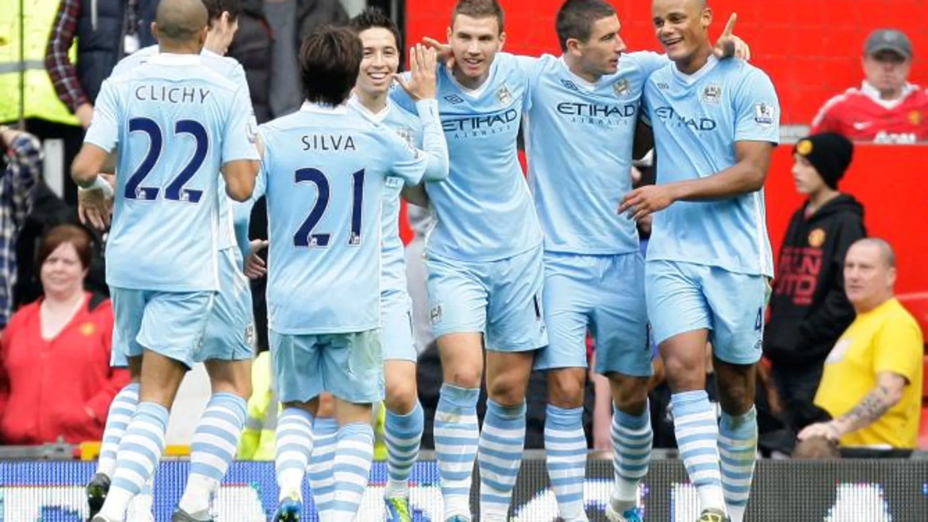 El City de Silva humilla al United en Old Trafford (1-6)