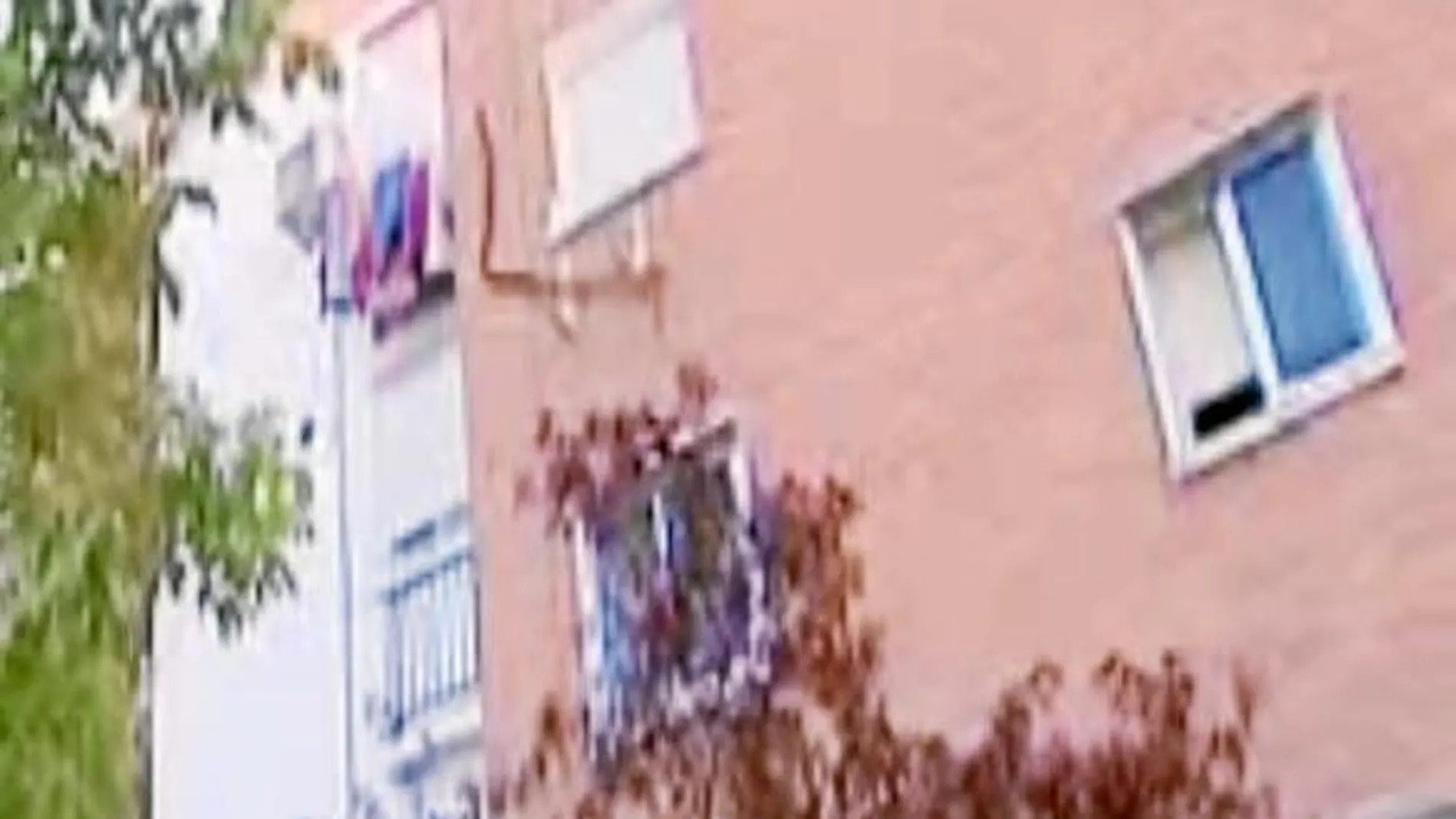 Sacó al bebé desde un tercer piso