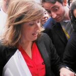 Soraya Sáenz de Santamaría, ayer
