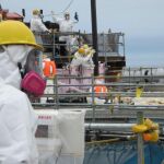 Vista de la planta de Fukushima en Japón