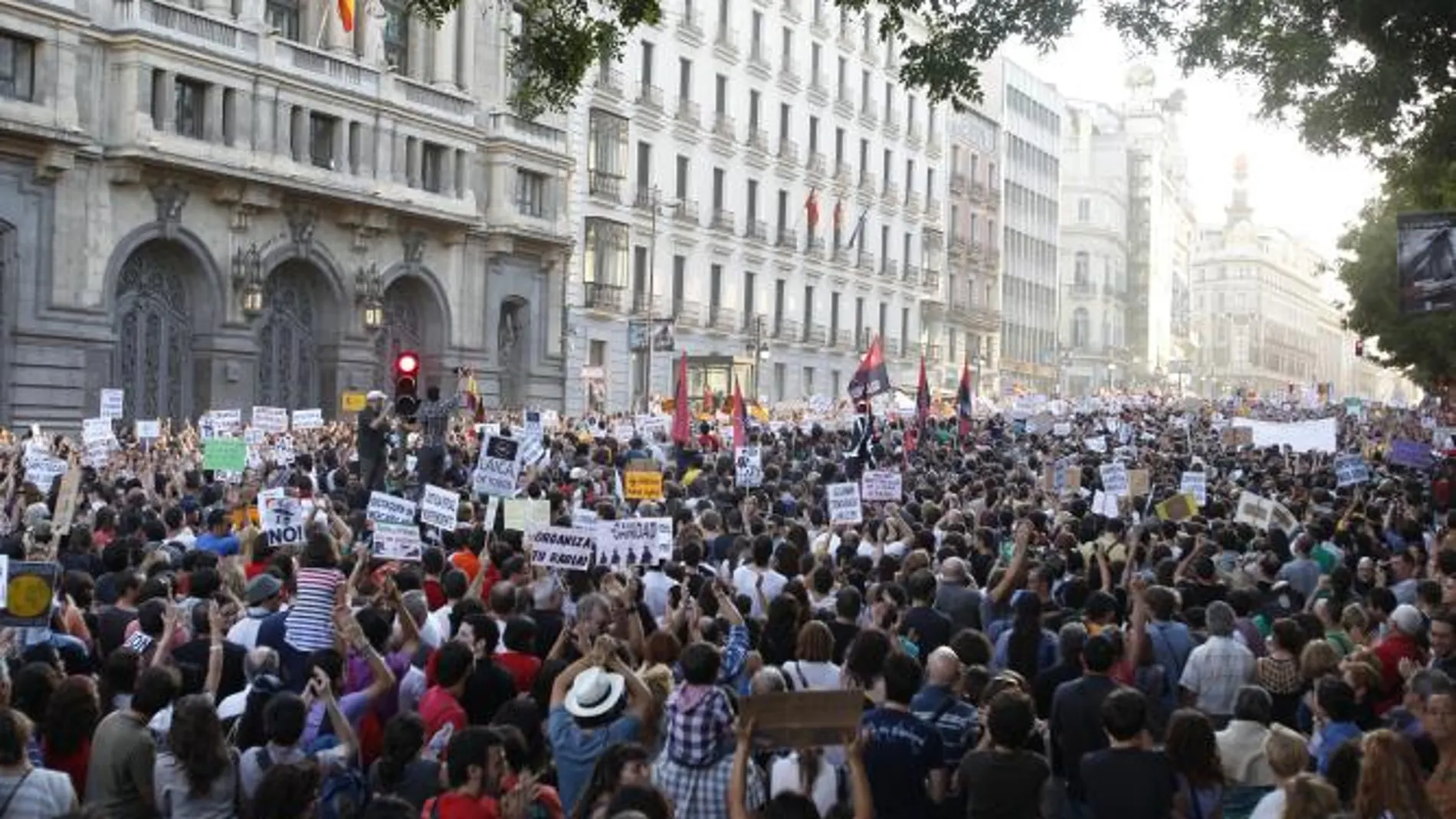 Manifestación de los indignados en Madrid