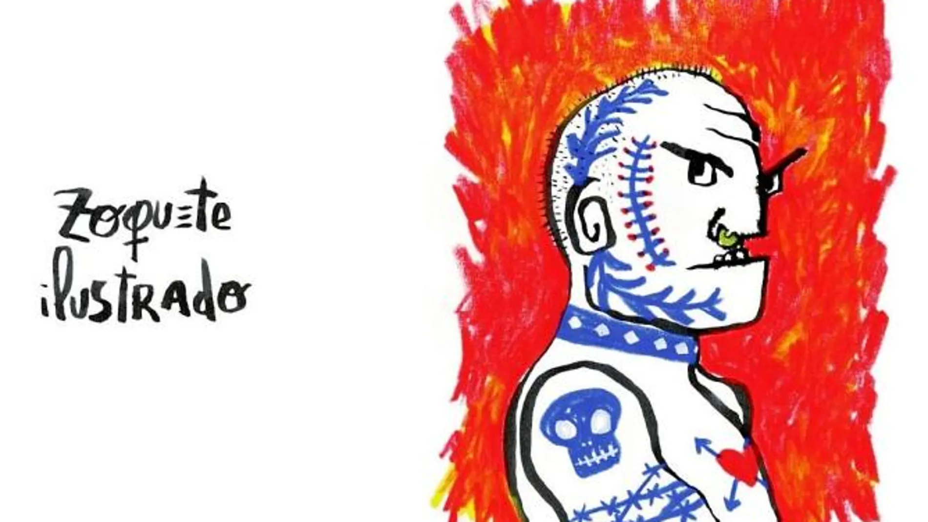 Uno de los personajes que el dibujante ha creado para este libro