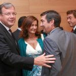 Antonio Silván con Carmen Ruiz Alonso, José Ángel Arranz y Javier García Prieto, entre otros