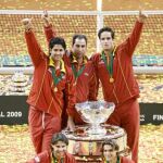En 2009, Verdasco, Feliciano, Nadal y Ferrer, los mismos de este año y el mismo capitán: Albert Costa