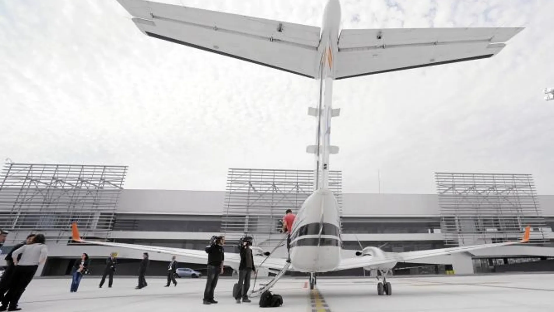 Imagen del Aeropuerto Internacional de la Región, cuando se realizaron los vuelos de calibración