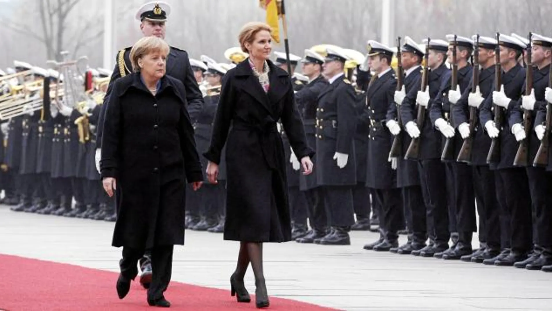 Merkel recibió en Berlín a la primera ministra danesa, Helle Thorning-Schmid