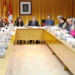 El consejero de la Presidencia y portavoz, José Antonio de Santiago-Juárez, y la directora general, María de Diego, presiden el Consejo de Cooperación
