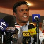 El candidato opositor Leopoldo López