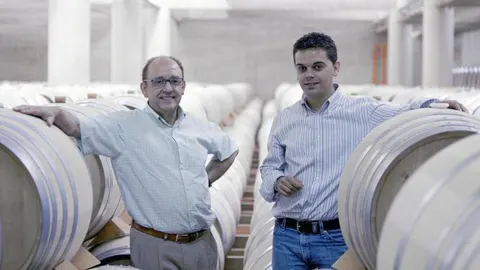 María y Pedro Ruiz. Padre e hijo. Presidente y director general de Pago de Carraovejas