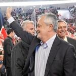 El presidente de la Junta, ayer, en un acto del PSOE en Granada