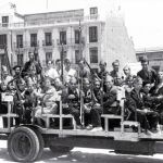 Un grupo de milicianos republicanos en Madrid