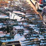 Dos arsenales guardaban cientos de armas de guerra