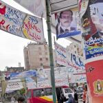 Los carteles electorales inundan las calles del centro de El Cairo
