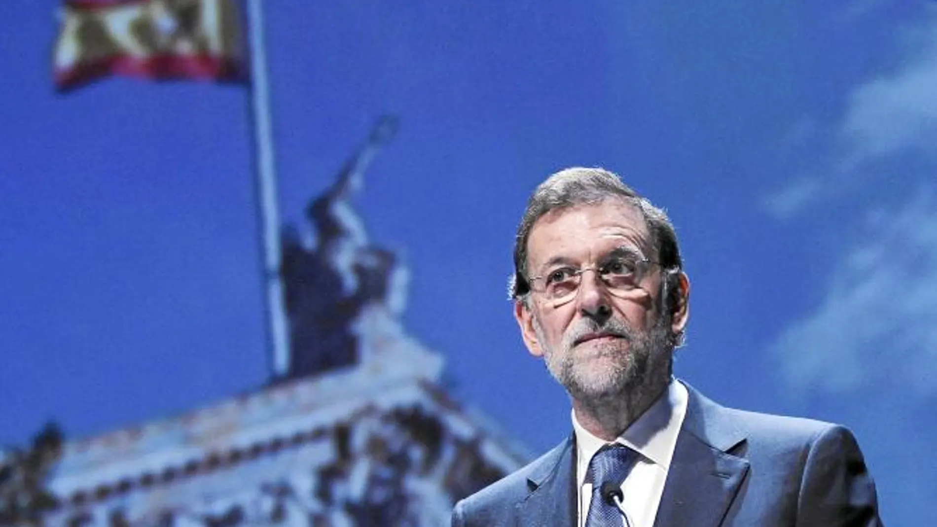 Mariano Rajoy, durante su intervención en la cumbre del Partido Popular Europeo en la ciudad francesa de Marsella
