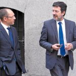 El juez Andreu sale de la Audiencia Nacional tras los interrogatorios de la mañana