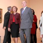2012: Los Reyes volvieron a celebrar ayer con la baronesa la buena salud del museo, dos décadas después