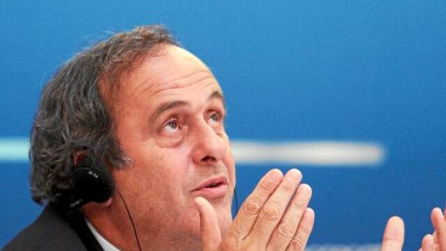 Michel Platini, durante el congreso de San Petersburgo