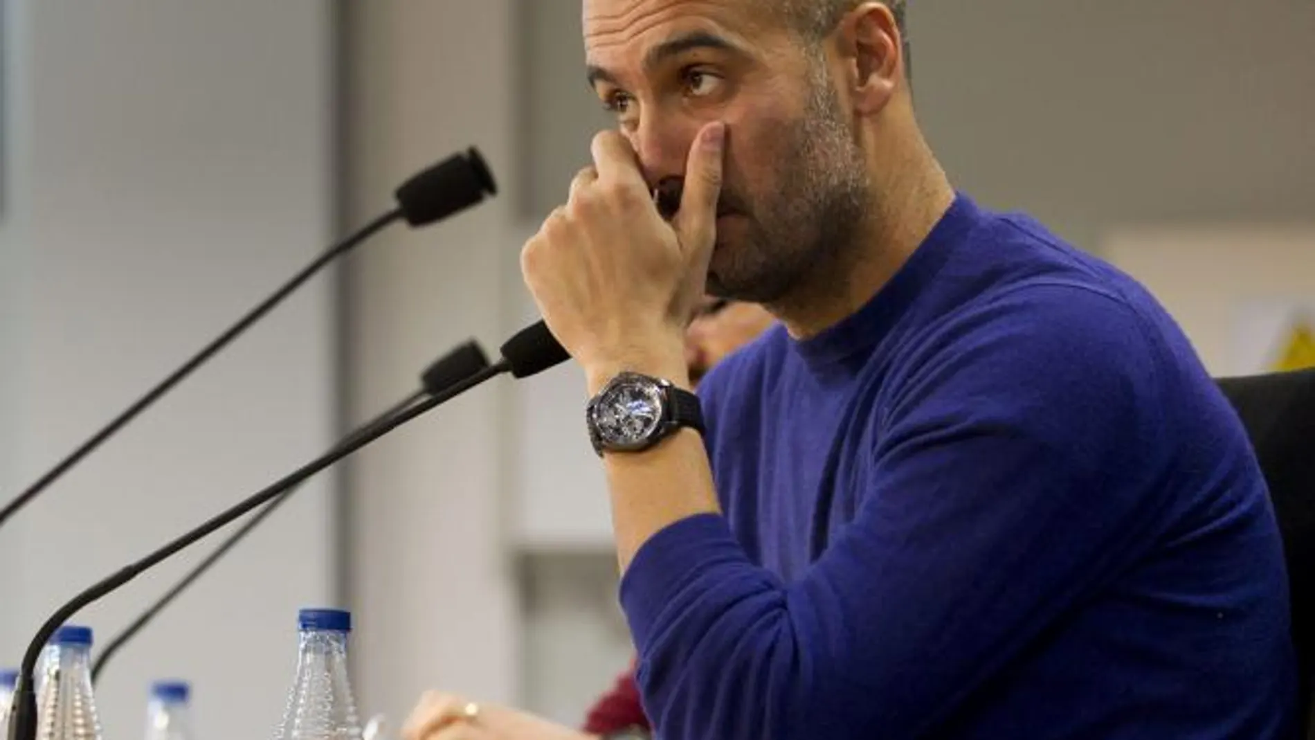 El entrenador del Barcelona, Josep Guardiola