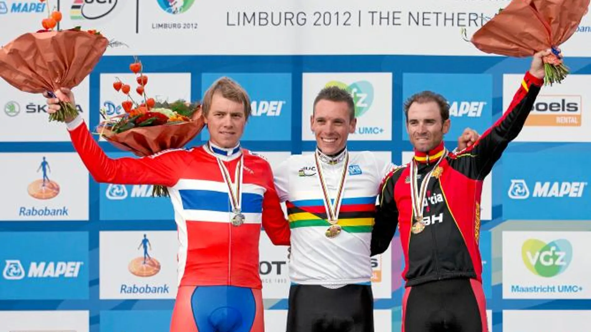 Hagen (plata), Gilbert (oro) y Valverde (bronce)