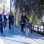 El consejero de Medio Ambiente, José Juan Díaz Trillo, durante la inauguración del corredor metropolitano