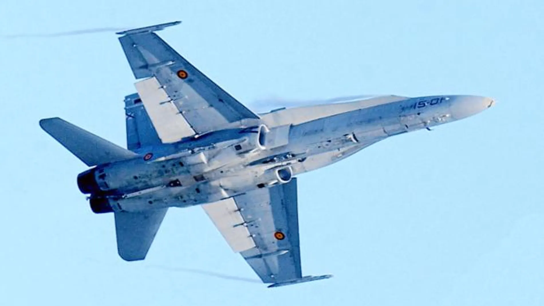 Un F-18 del Ejército del Aire