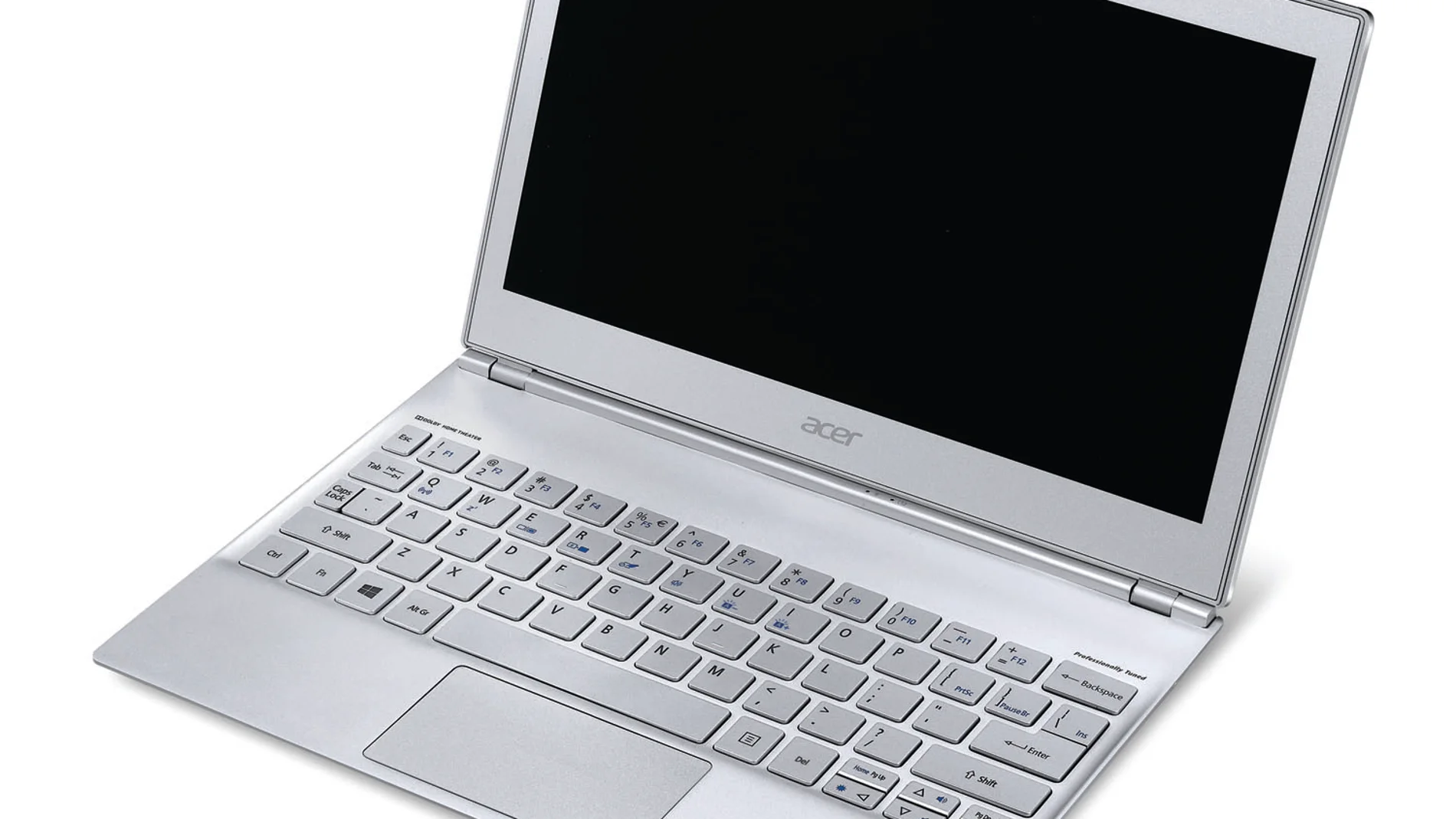 La serie S7 de Acer también cuenta con un teclado con sensor de luz