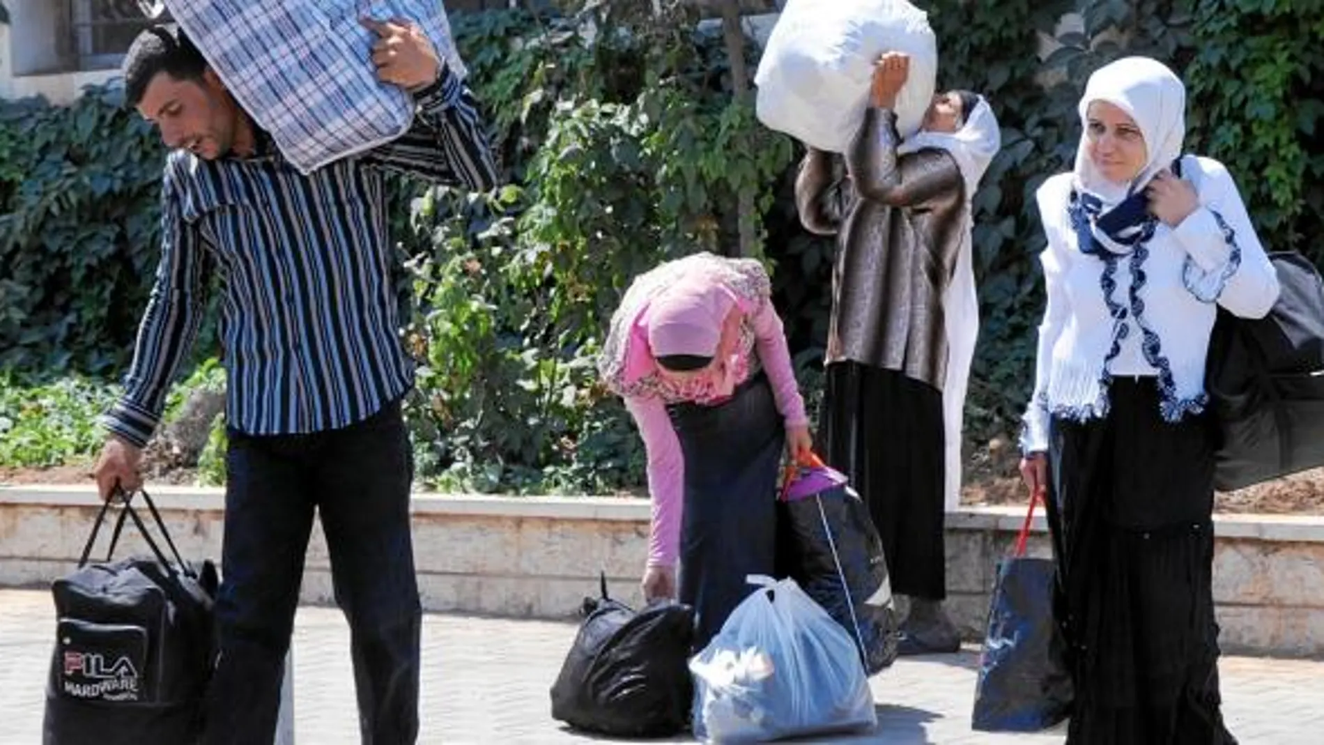 Éxodo de refugiados hacia Líbano