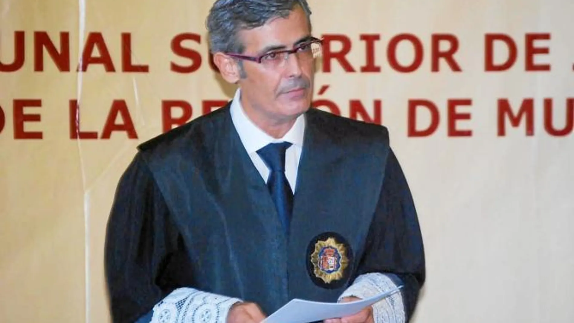El presidente del Tribunal Superior de Justicia de Murcia, Martínez Moya